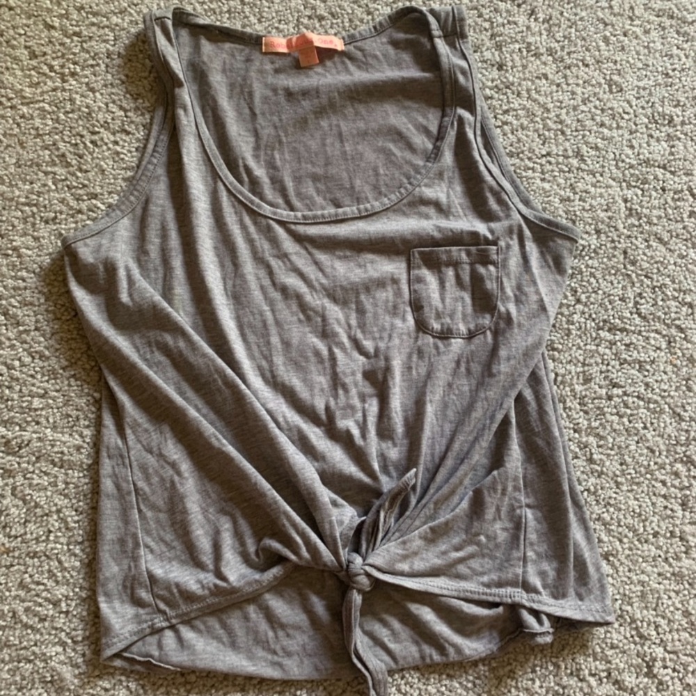 Grey Crop Top